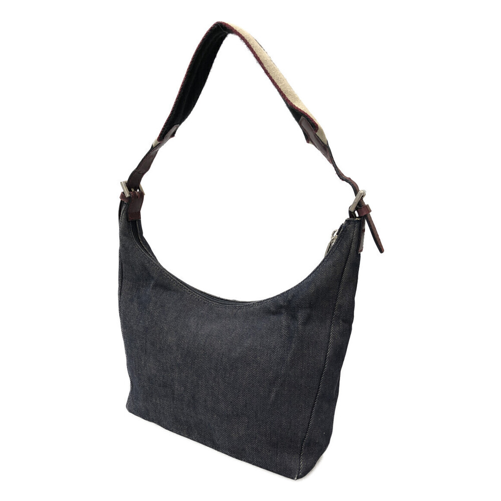 Burberry One Shoulder Hobo Bag Denim - Picture 2 of 6